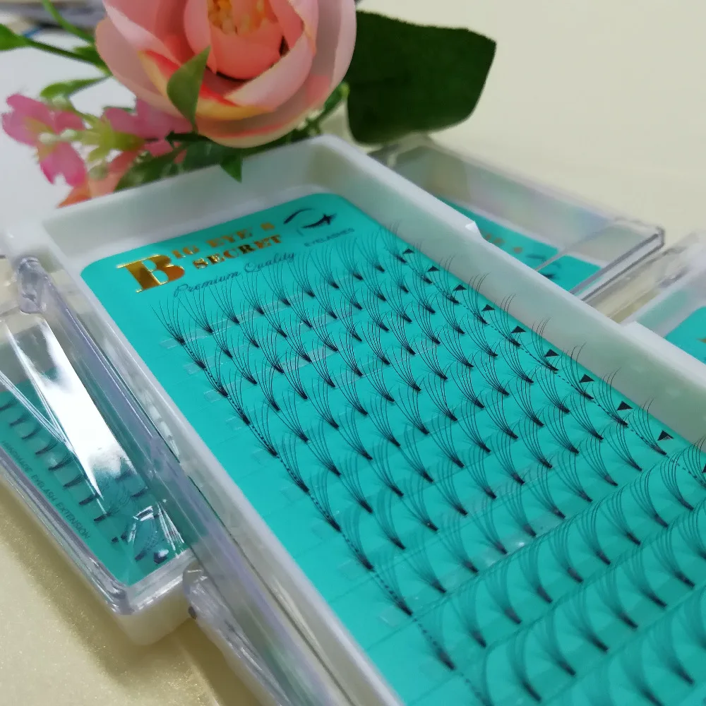Ресницы ручной работы с коротким стержнем для наращивания ресниц C D curl объем