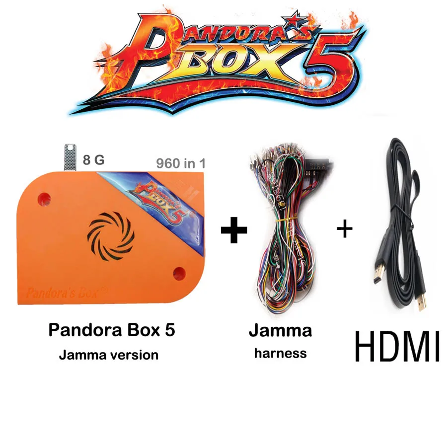 Pandora Box 5+ HDMI 960 в 1 Jamma несколько игр доска Pandora's Box 4 S+ Multi Аркада настольная игра Pandora Box 5 HD для видео игры - Цвет: PB5 JAMMA HDMI