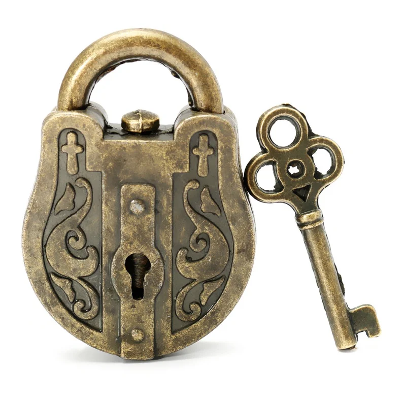 

Vintage Metal Cast God Lock Key Puzzle Toy Iq&Eq Mind Brain Teaser Soup Toys Gift Intellectual Educational Children Adult