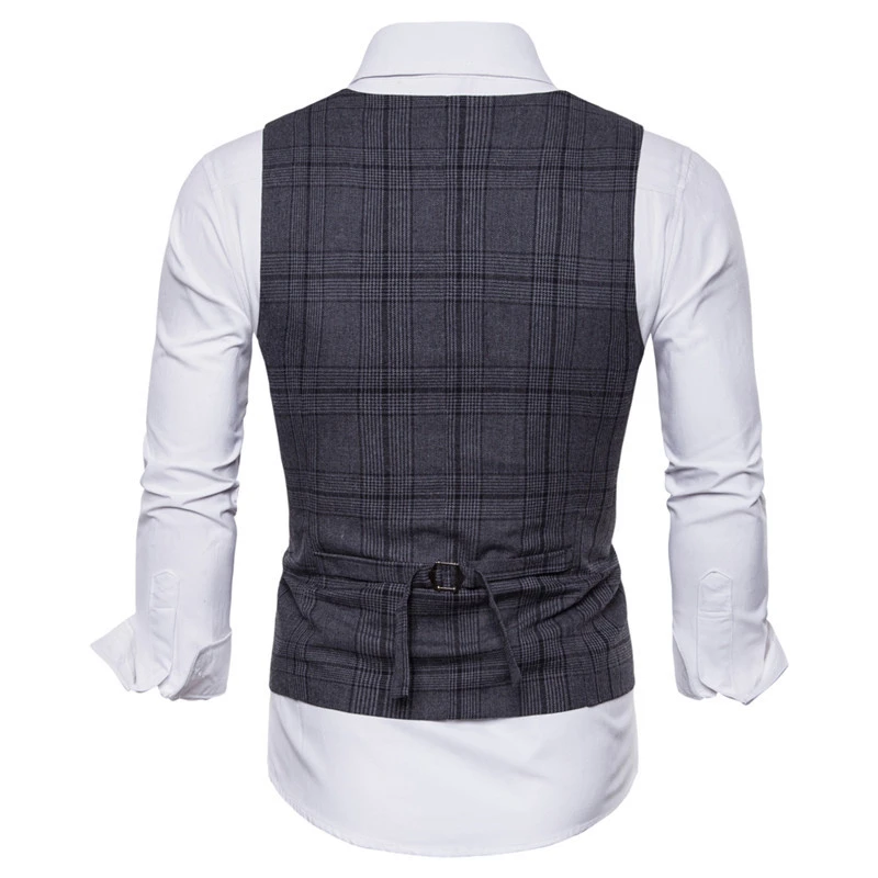 Riinr 2018 горячая распродажа мужская одежда мужской жилет Slim Fit Chaleco Hombre нежный Blaser