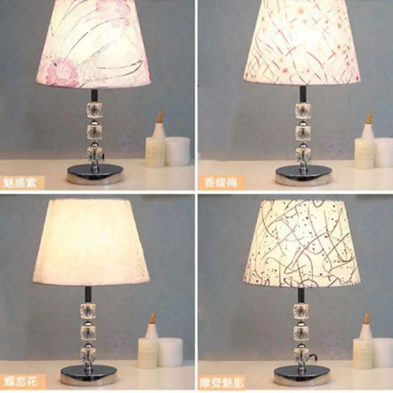 Современные простой кристалл настольная лампа Спальня ночники свадьбы и модные