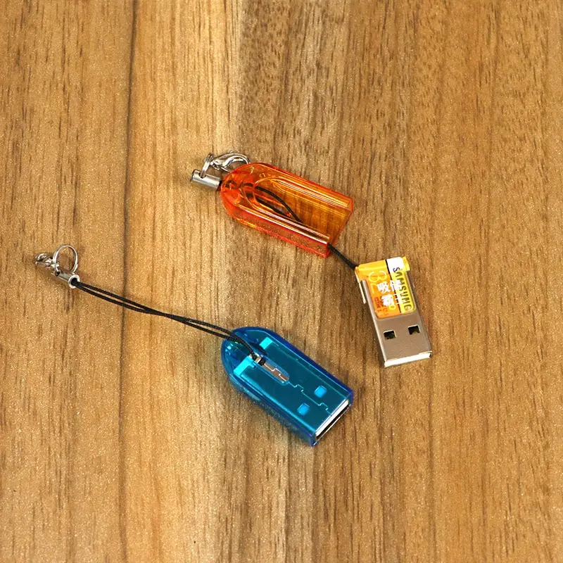 2 шт./лот Micro SD кард-ридер USB2.0 флэш-память портативный мини-кардридер для T-Flash TF Microsd мини-адаптер