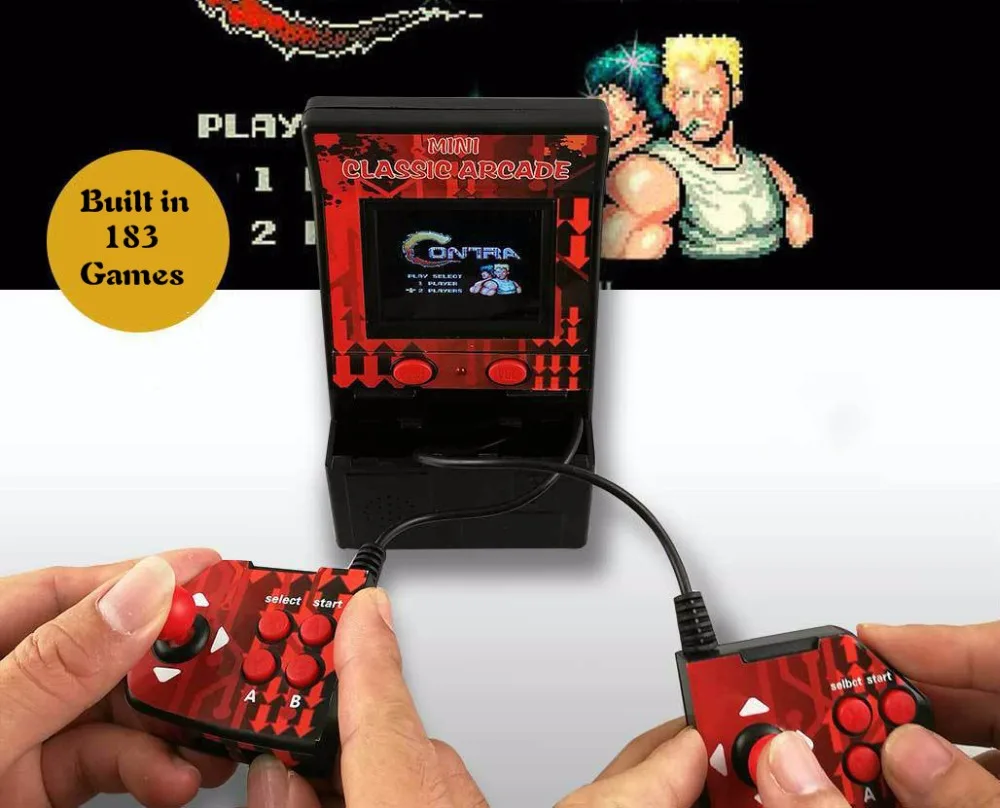 2 дюйма LCD два игрока мини аркадная машина с классической игрой 645 в 1 PCB длинный вал