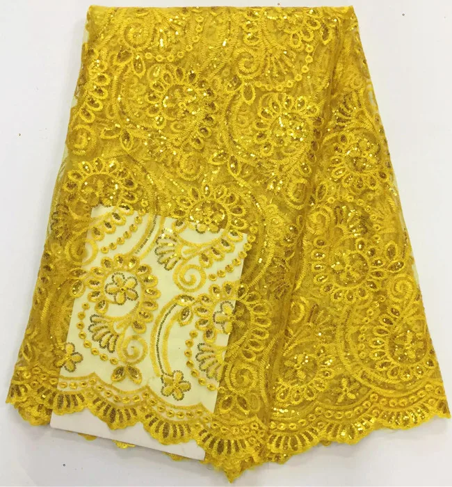 5 ярдов/шт. Модная Королевская Синяя французская сетчатая кружевная ткань с