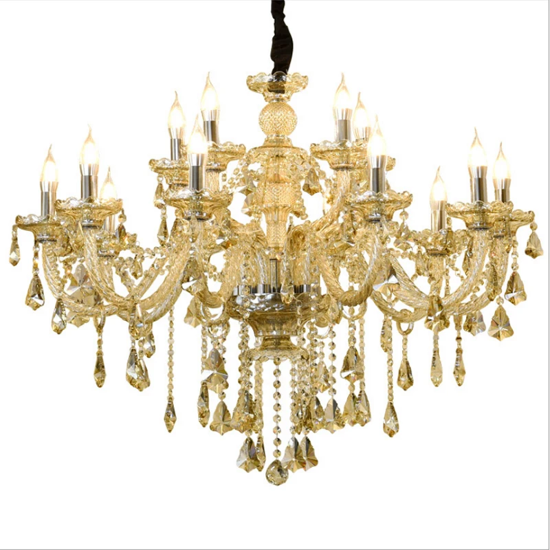 Современные светодиодные хрустальные люстры роскошные лампы для отеля гостиной