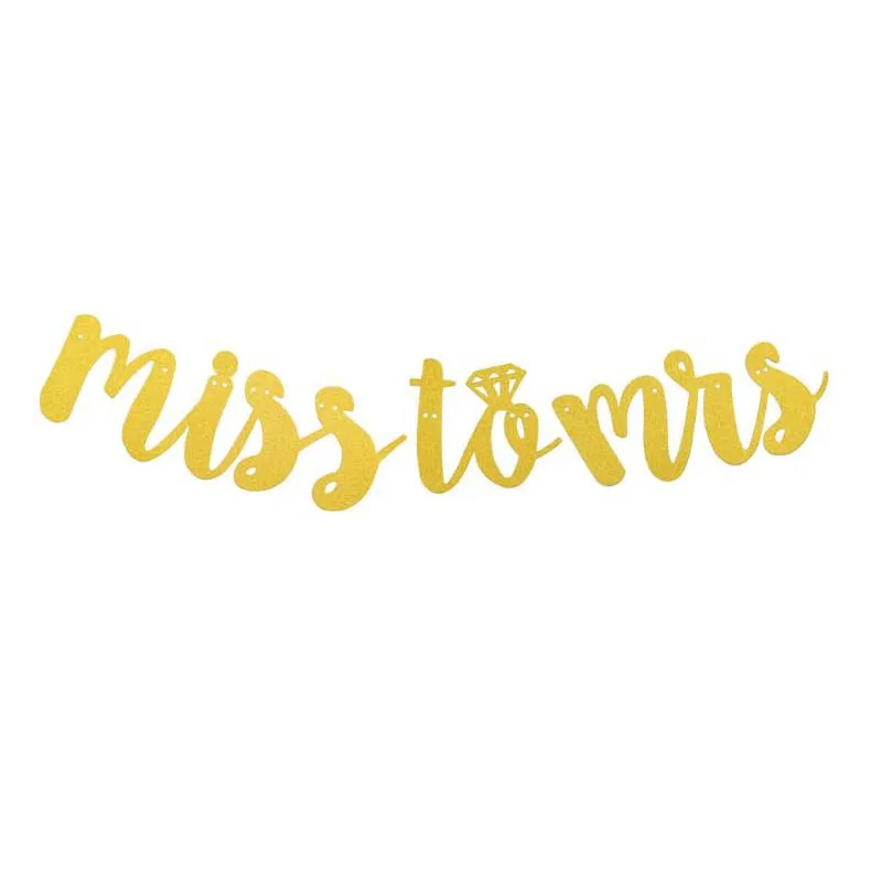 Золотая бумажная подставка для девичвечерние Miss To Mrs 8 сезонов | Дом и сад