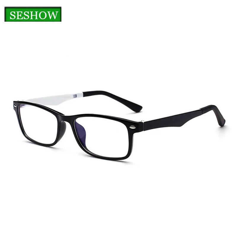 SESHOW comfortable men's glasses frame retro brand design TR90 plane lens female |