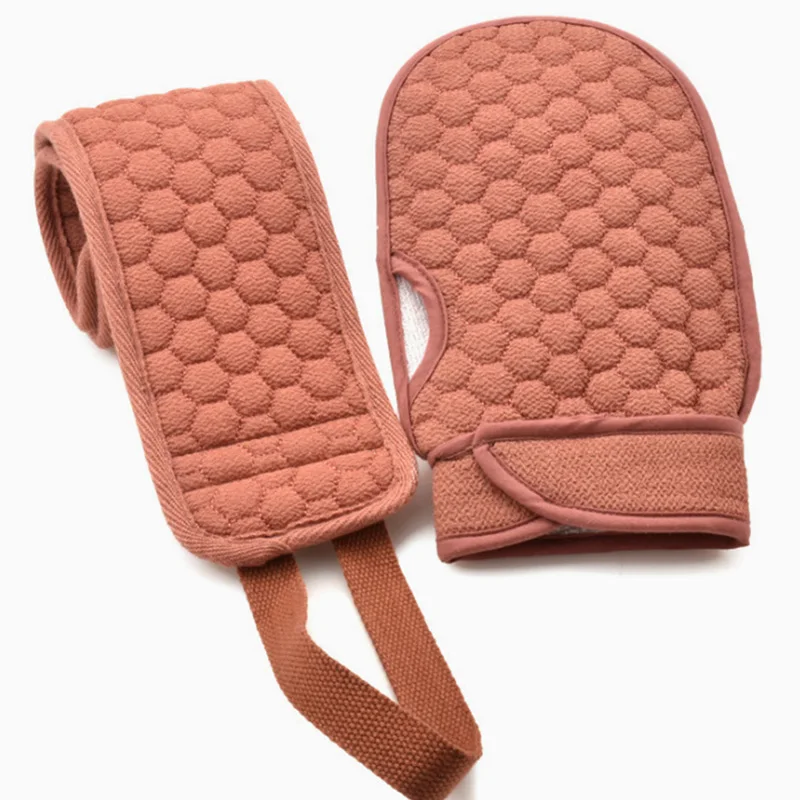 2 шт./компл. скрабы для душа перчатки тела щетка ухода за кожей отшелушивающая