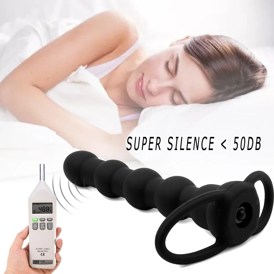 Male Prostate Massager Masturbation Vibrating Anal Plug Butt Adult Sex Toy for Men Gay Beads U160 | Красота и здоровье