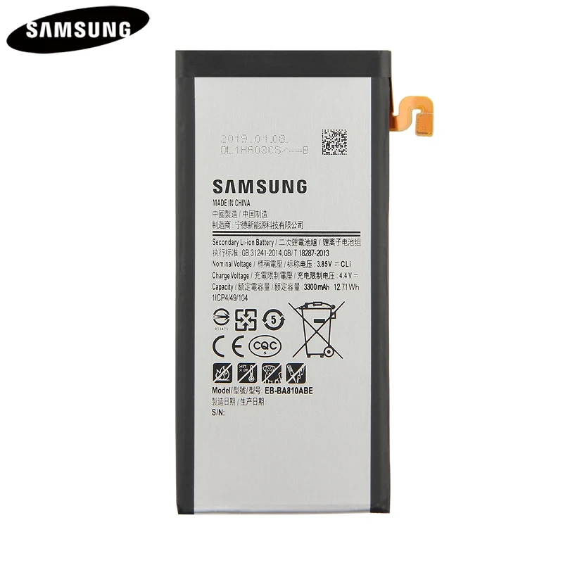 Оригинальные Замена Батарея EB-BA810ABE для samsung Galaxy SM-A810F A8 A810F A810 3300 аккумулятор для телефона, мАч