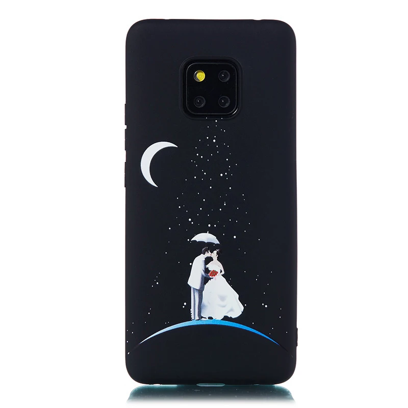 Черный ТПУ чехол для huawei P20 P30 Mate20X Pro Lite Nova 3 4 Чехол для Honor 7X 8A 8C 8XMax 8 9 10 Lite V20 Note10 P Smart - Цвет: 4