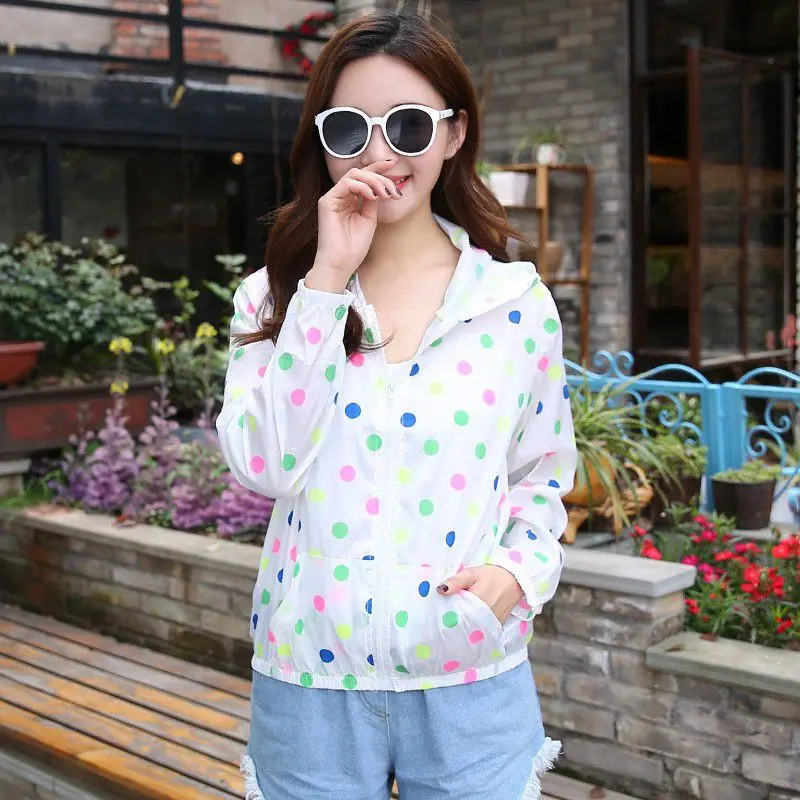 Женская Повседневная Солнцезащитная куртка с длинным рукавом и карманами летняя