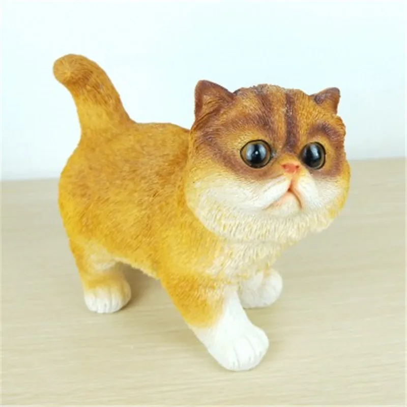 Милый щенок статуя моделирования Животные изображениями кота и собаки Косплей