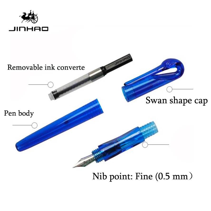 6 шт. перьевая ручка JINHAO набор 0 38 мм дополнительный тонкий наконечник высокое