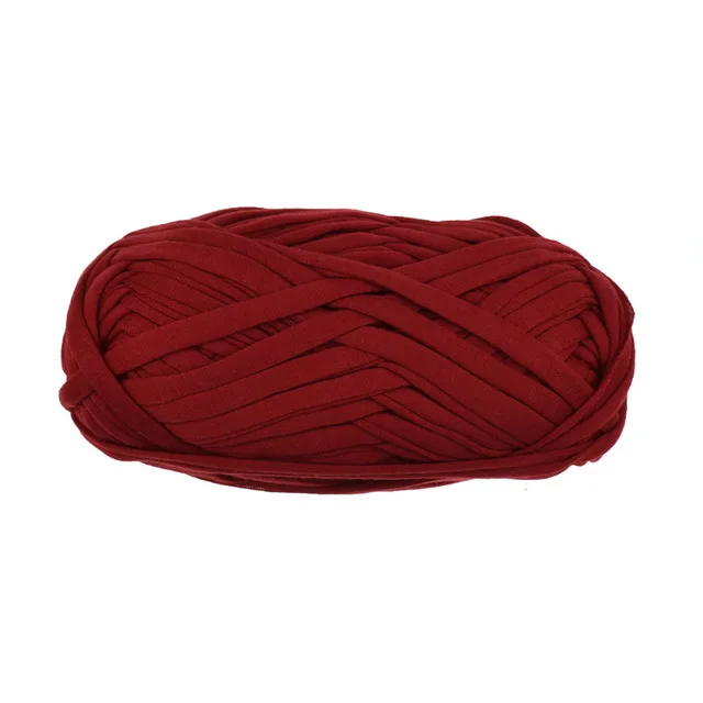 Crimson 100 г/шт. 30 м Вязание толстой нитью вязание крючком ткань из пряжи вязание крохеттинг нить DIY сумка ковер подушка хлопчатобумажная ткань - Цвет: Crimson