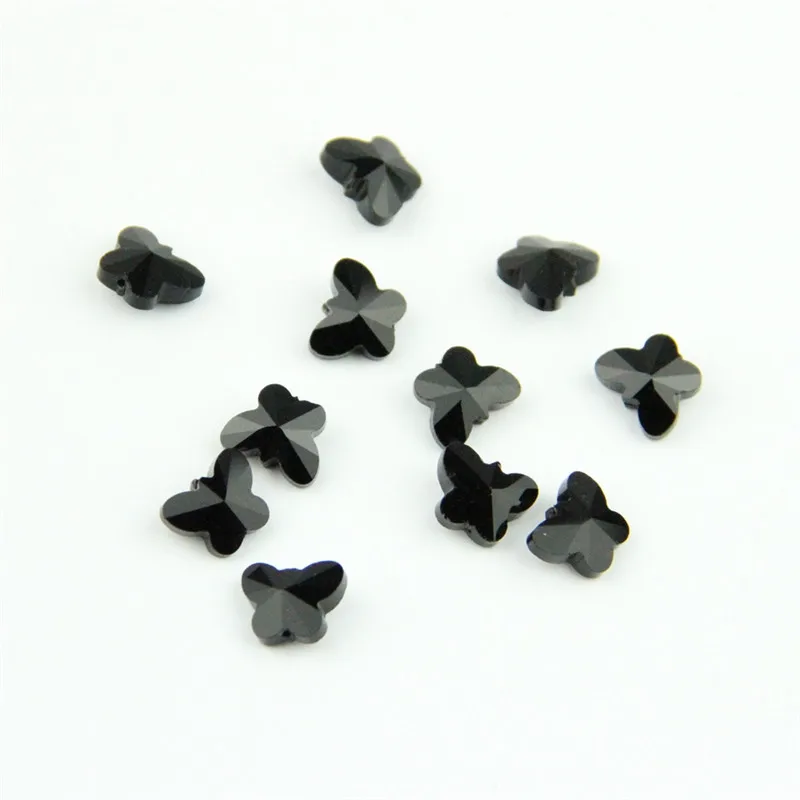 Черная 14 мм декоративная 2000 шт свадебная прозрачная в форме бабочки из бусин |