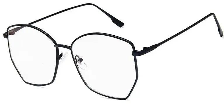 black clear Ретро нестандартные Солнцезащитные очки женские металлические прозрачные солнцезащитные очки UV400 большие солнцезащитные очки - Цвет линз: black clear