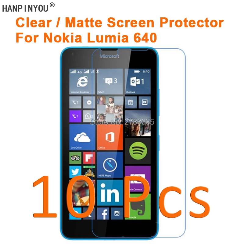 10 шт./лот для Microsoft Lumia 640 5 0 &quotHD Прозрачная/Антибликовая матовая защитная пленка