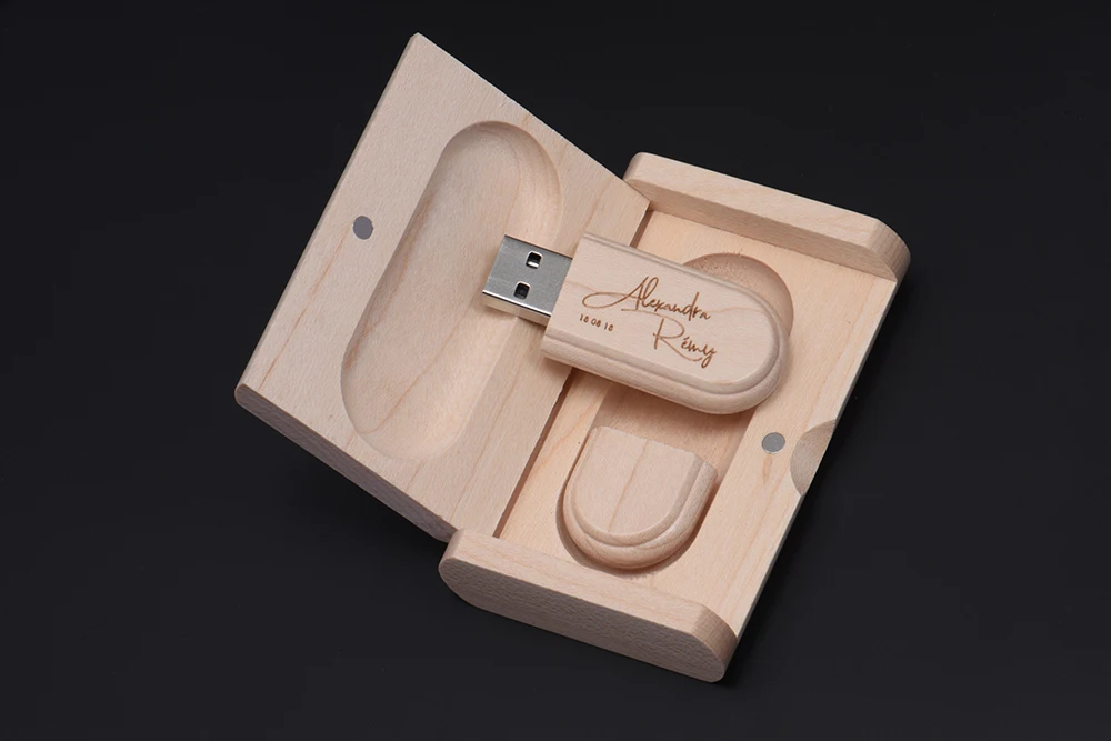 JASTER USB 3,0 изготовленный на заказ Логотип Деревянный высокоскоростной usb+ флип-бокс usb флэш-накопитель карта памяти 4 ГБ 8 ГБ 16 ГБ 32 ГБ 64 ГБ свадебный подарок
