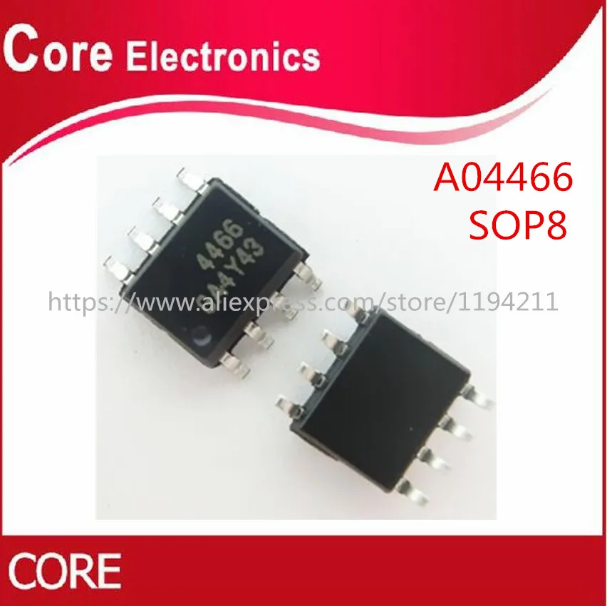 AO4466 100 MOSFET SOP 8 4466 шт. новинка|Интегральные схемы| |