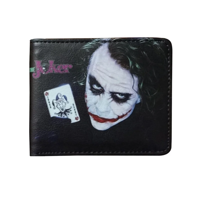 Новые дизайнерские кошельки Joker кошелек с рисунком из аниме принтом шутки