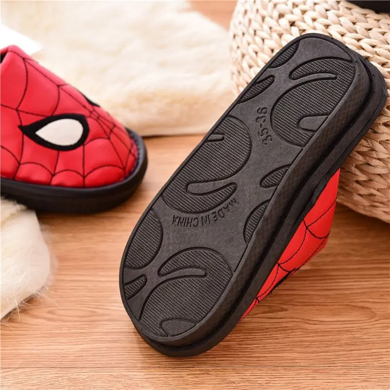 Детские домашние зимние тапочки Детская кожаная хлопковая обувь Теплые плюшевые