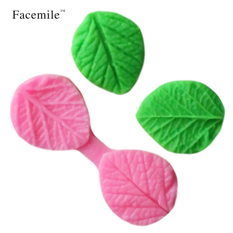 Facemile Poplar Leaf Fondant формы для торта помадка украшение Мыло Форма выпечки пирожных с