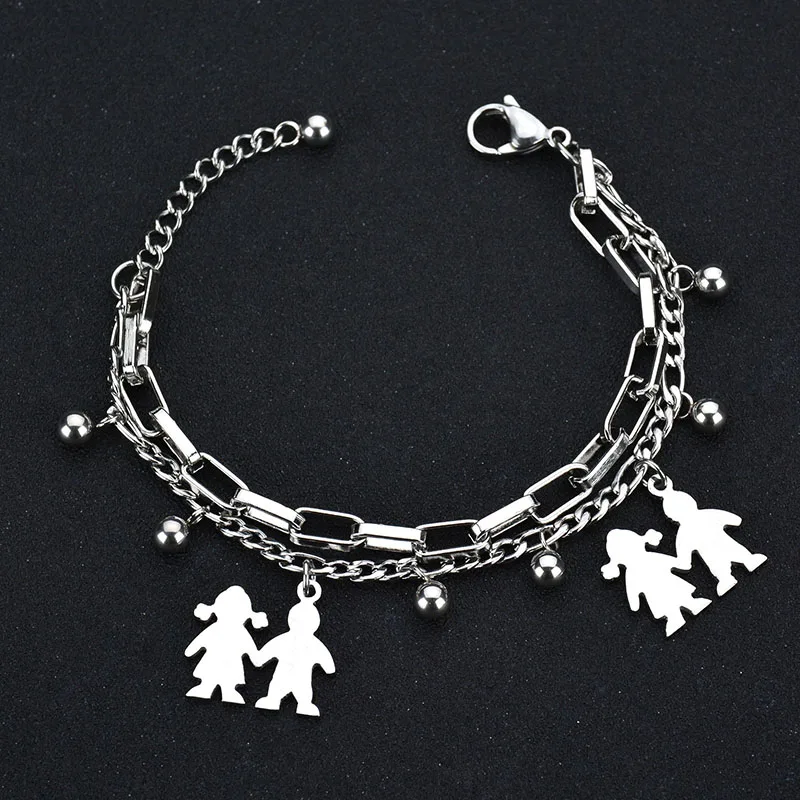 Модные многослойные цепочки для мальчиков и девочек золотой цвет бусы из