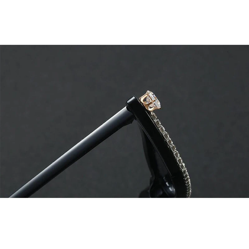 Роскошные брендовые красивые модные стразы кошачий глаз солнцезащитные очки 2020