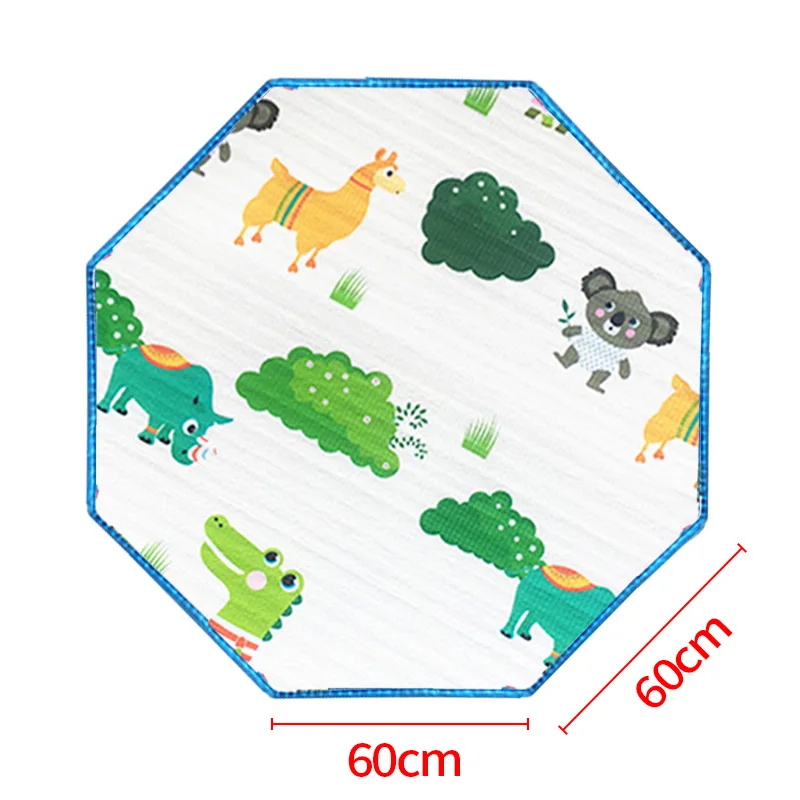 Type 3 IMBABY детский игровой коврик, детский игровой коврик, сумка для хранения игрушек, ковер, нескользящий Шелковый хлопок, детский игровой коврик для ползания - Цвет: Type 3