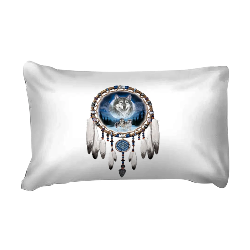 

3d wolf feather dreamcatcher Printed duvet cover Bedding Sets Queen King Twin Full Size Bedclothes bedlinen 3pcs