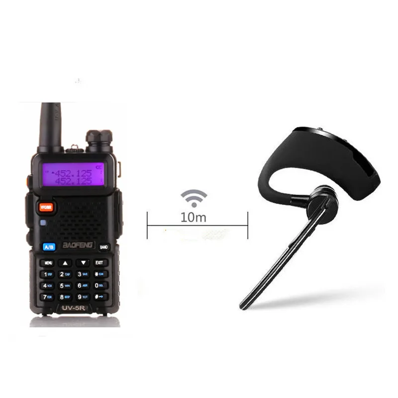 Иди и болтай Walkie talkie “иди и Bluetooth PTT Хэндс фри беспроводные наушники гарнитура с микрофоном для BaoFeng UV-82 UV-5R BF-888S TYT двухстороннее радио
