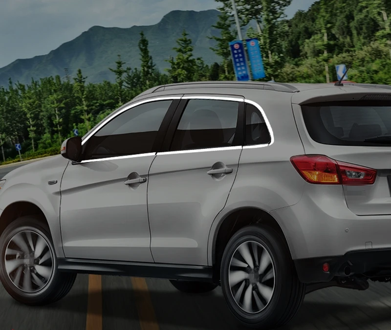 Для Mitsubishi ASX 2013 2018 Высококачественная Автомобильная оконная накладка из