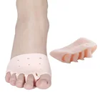 Y  W  F 2 шт., удобные силиконовые подтяжки для пальцев ног, 5 отверстий, вальгусная деформация, выпрямитель, Ортодонтические подтяжки для ног, для ухода за ногами