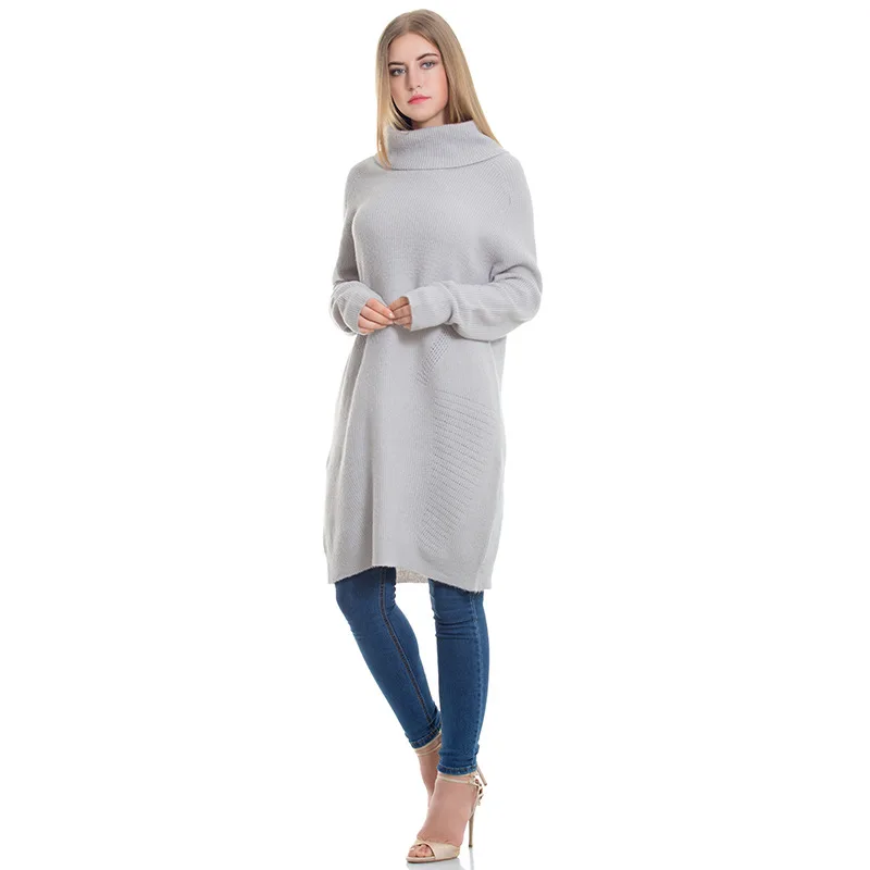 New Style Women Sweaters Loose Turtleneck Knitted Pullover Big Size Long Sleeve Female Jumper | Женская одежда