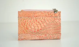 Бесплатная доставка женский кожаный кошелек для мелочи EMMA YAO на молнии кожаная