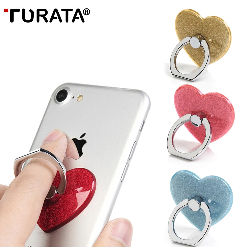 TURATA 360 градусов Любовь Сердце палец кольцо смартфон подставка держатель