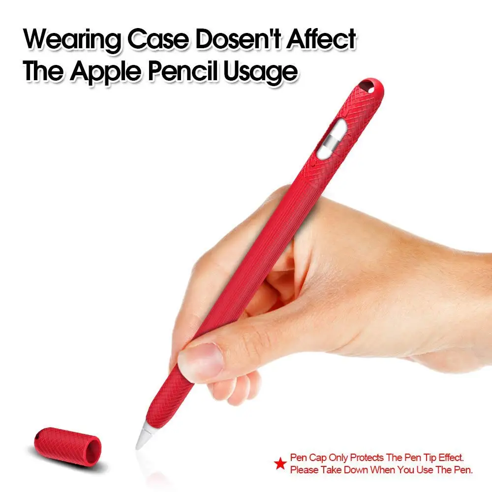 Мягкий силиконовый чехол для Apple Pencil 1st, Чехол для iPad Pro 9,7/10,5/12,9 для планшета, стилус, защитный чехол-держатель