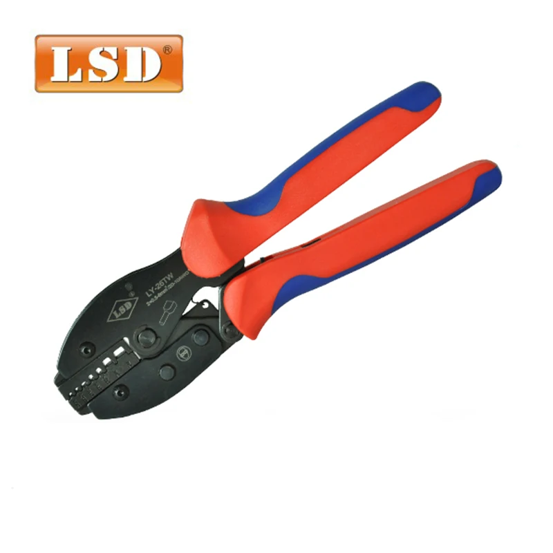 

twin cord end terminal crimp tool,2X0.5-6mm2,cable ferrules crimping tool LY-26TW crimper