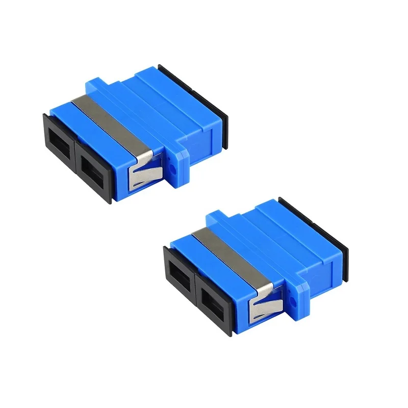 50 шт./лот SC адаптер дуплексный одномодовый волоконно оптический соединитель SC/UPC