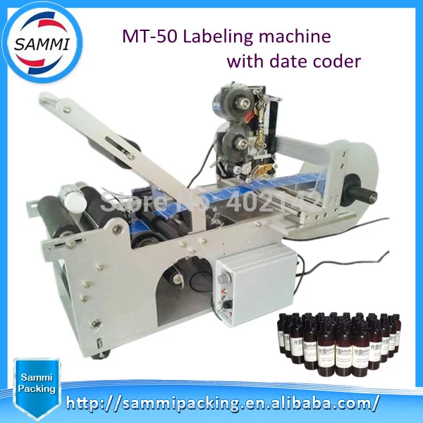 Горячая Распродажа этикетировочная машинка для круглых бутылок с принтер кода