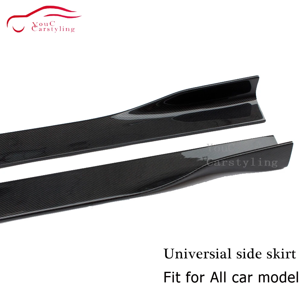 2 шт./пара Универсальная автомобильная боковая юбка из углеродного волокна для BMW