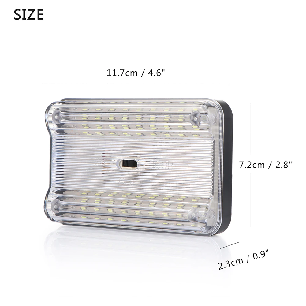 ALLOMN 36 SMD авто купольная Светодиодная потолочная интерьерная прямоугольно белая