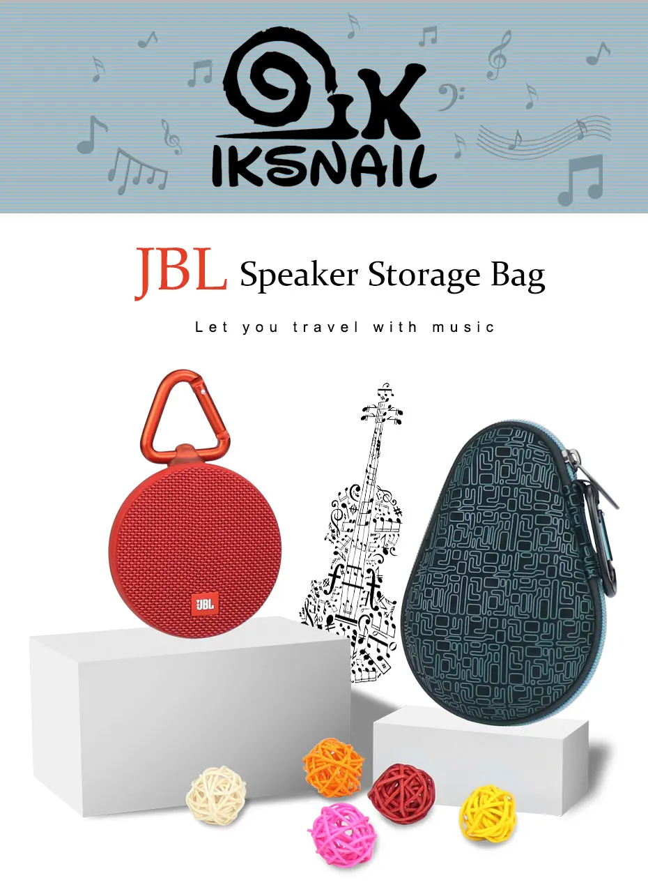 IKSNAIL Bluetooth динамик дорожные сумки для JBL клип 2 беспроводной динамик s Soundbox Коробка Для Хранения Чехол протектор переноски EVA жесткий чехол