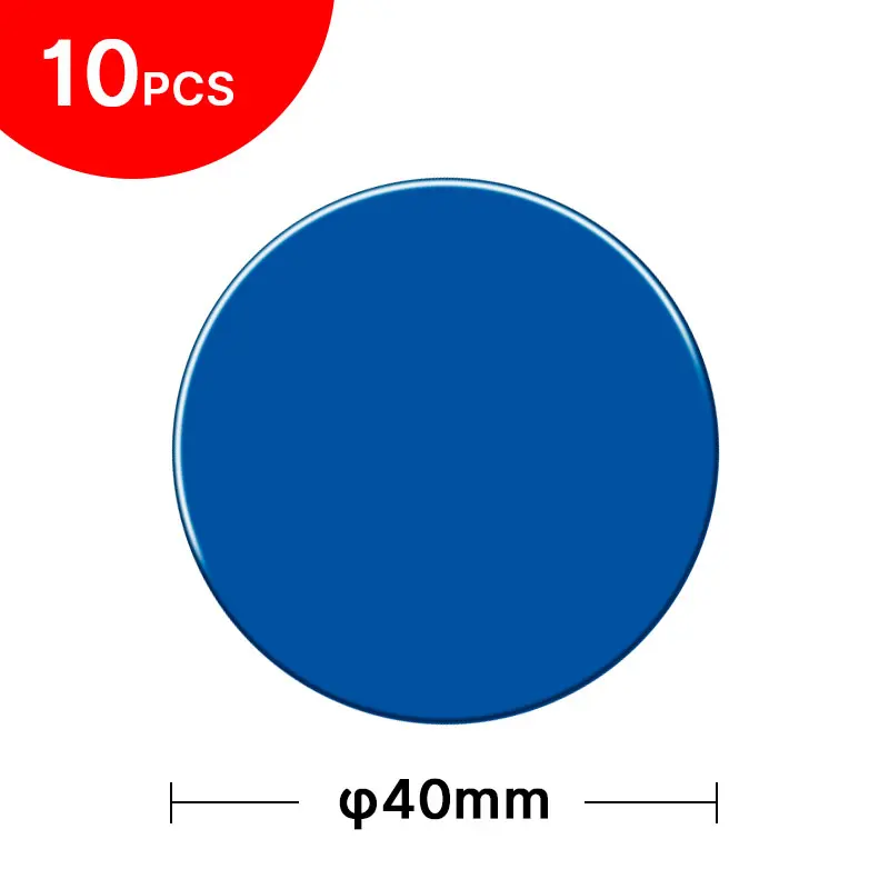10pcs 40mm Round 10 шт./5 шт./1 шт. металлическая пластина-диск для магнитного автомобильного держателя телефона Металлическая пластина наклейка железный лист для магнита подставка для мобильного телефона крепление - Цвет: 10pcs 40mm Round