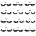 Ресницы Visofree для макияжа, 3D накладные ресницы из 100% меха норки, эффектные накладные ресницы среднего объема, 13 стилей