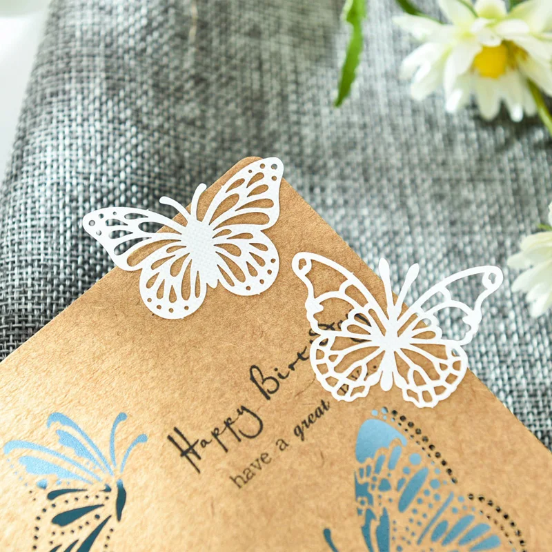 KSCRAFT 10pcs White Lace Butterflies For DIY Scrapbooking/Card Making/Kids Fun Decoration Supplies | Дом и сад