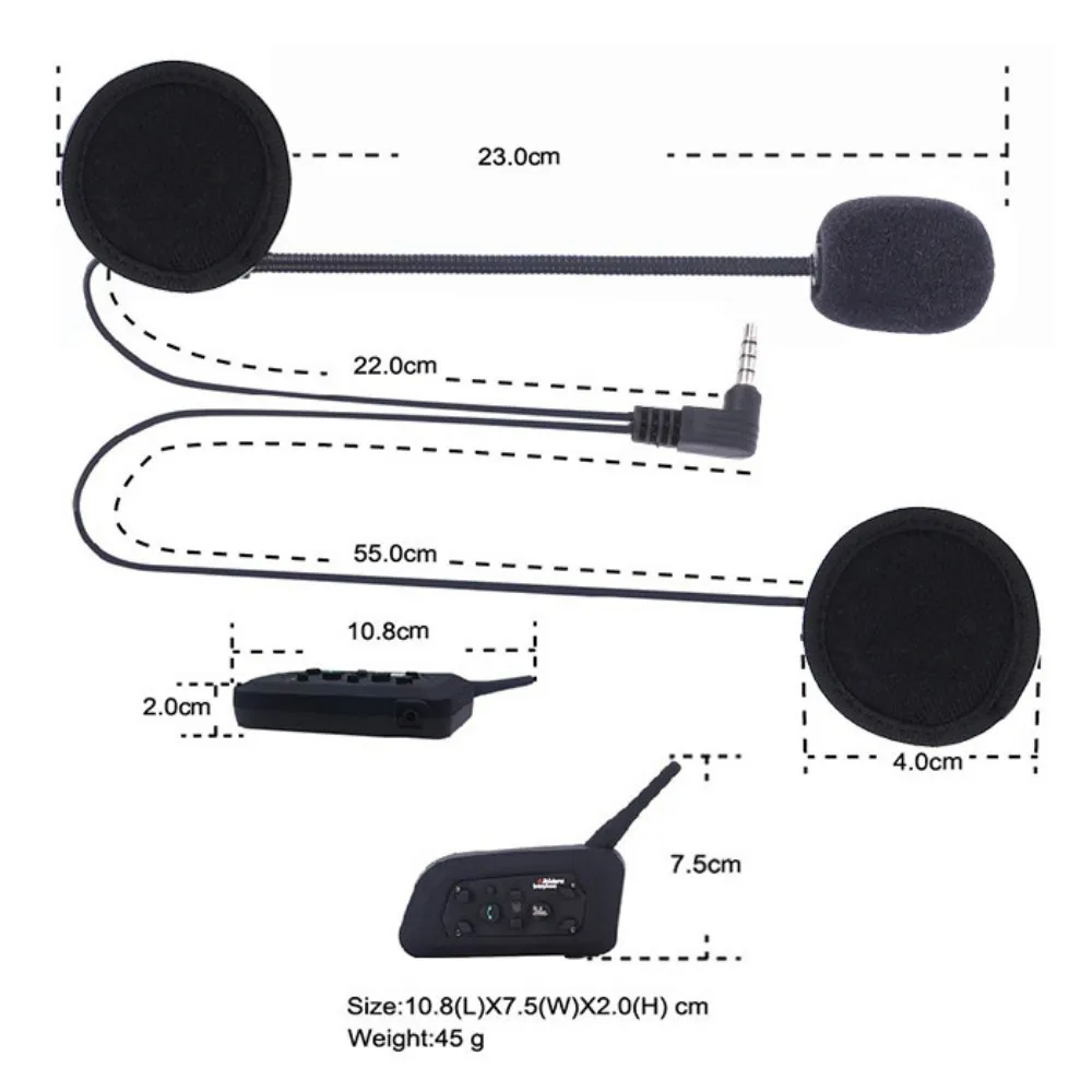 4 шт. 2016 версия оригинальной V6 мотоциклетный шлем Bluetooth гарнитура Moto Intercomunicador 6
