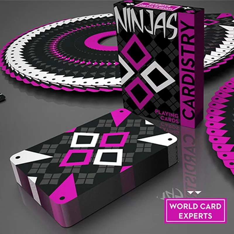 Cardistry Ninjas красные Игральные карты Poker Размер Deck USPCC на заказ Ограниченная серия от