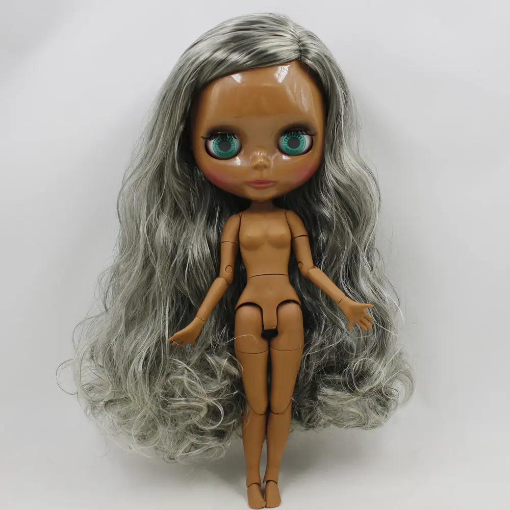 Кукла Blyth ICY DBS No.280BL2889016 серебристая смешанная с серыми волосами шарнирная супер